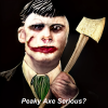 thomas shelby joker face holding an axe.png